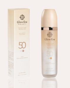 Sunscreen Glow Era Perfect Sun Protector SPF50 with 4 stem cells ,50ml