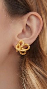 Flower Robe Earrings - Image 2