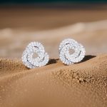 Triple rings earrings